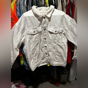 Fantastic Fawn Women's White Jean Jacket